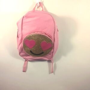 Pink color with smiley face Book bag New with tag
